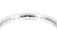 Rim 1,6 x 16" alloy rim polished - for Simson S50, S51, S70, KR51 Schwalbe, SR4, Duo4, Item no: 10068909 - Image 3