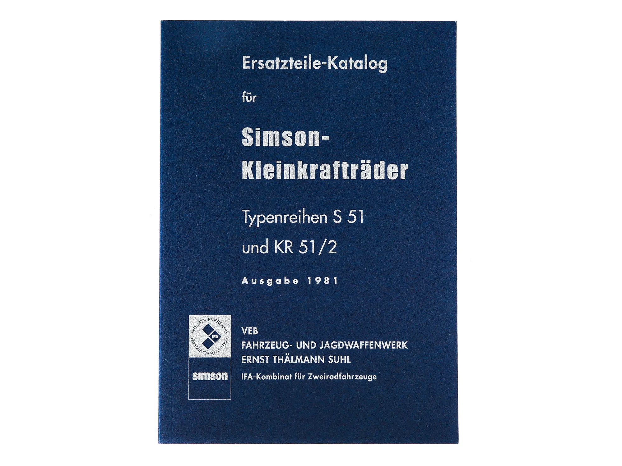 Ersatzteilkatalog, Ausgabe 1981 - Simson S51, KR51/2 Schwalbe, Art.-Nr.: 10064404 - Bild 1