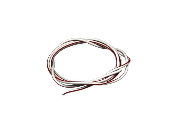 Kabel - Grau/Rot 0,50mm² Fahrzeugleitung - 1m,  10001778 - Bild 1
