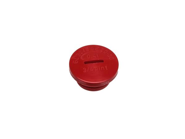 Verschlussschraube in Rot (Öleinfüllöffnung), Original ohne O-Ring,  10002209 - Bild 1