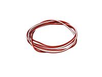 Kabel - Rot/Weiß 0,50mm² Fahrzeugleitung - 1m, Art.-Nr.: 10001780 - Bild 1