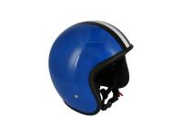 ARC Helm "Modell A-611" Retrolook - Blau mit Streifen
