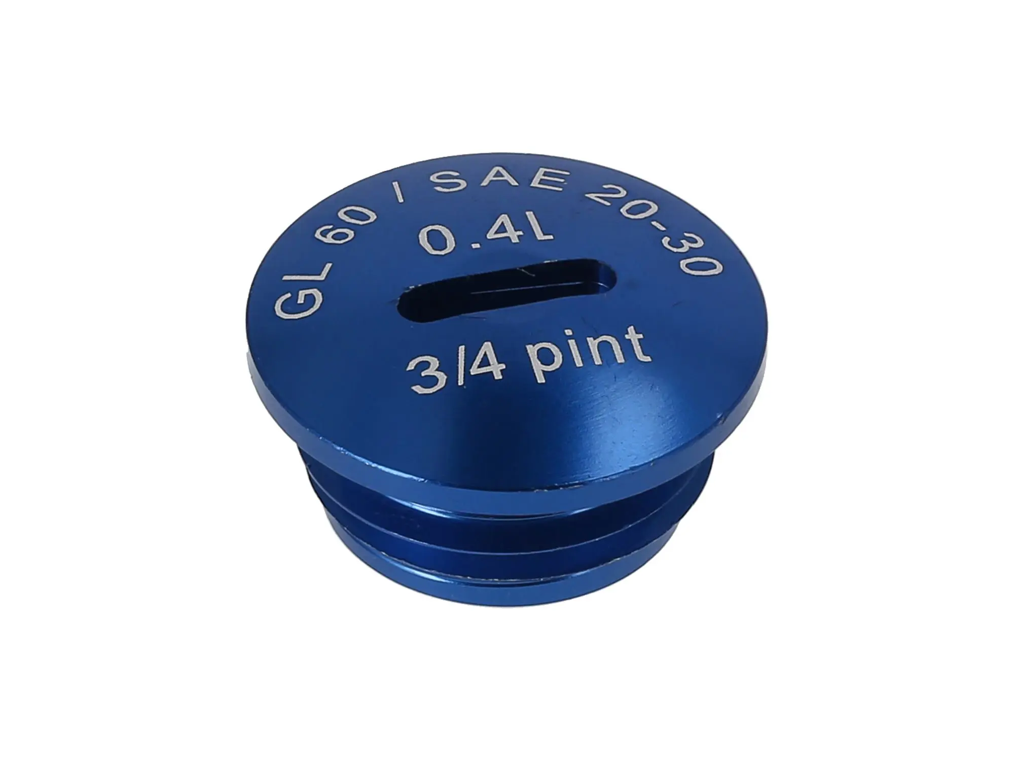 Verschlussschraube, Aluminium Blau eloxiert (Öleinfüllöffnung), ohne O-Ring, Art.-Nr.: 10022755 - Bild 1