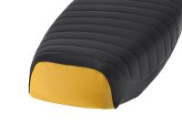 Bench structured, black/yellow with SIMSON lettering - Simson S50, S51, S70 Enduro, Item no: 10001392 - Image 4