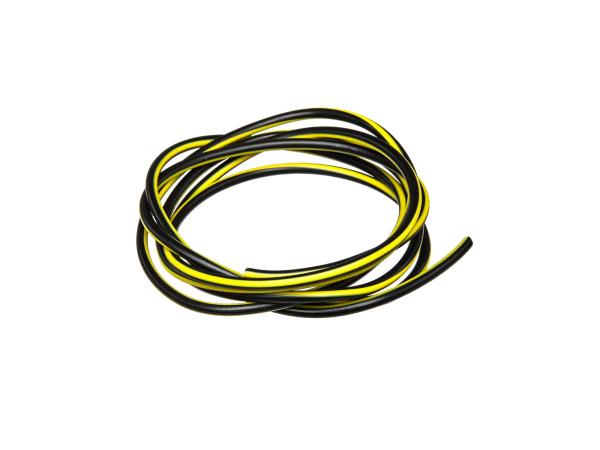 Kabel - Schwarz/Gelb 0,50mm² Fahrzeugleitung - 1m,  10001773 - Bild 1