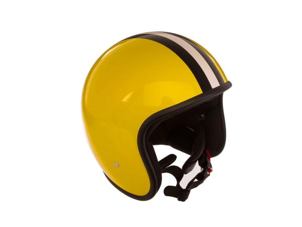 ARC Helm "Modell A-611" Retrolook - Gelb mit Streifen,  10068602 - Bild 1