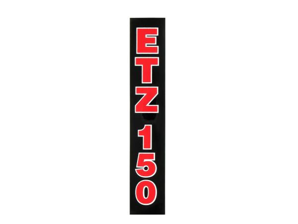 Schriftzug (Folie) ETZ150 Schwarz mit roter Schrift (für Telegabel),  10056050 - Bild 1