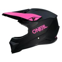 1SRS Helm SOLID schwarz/pink