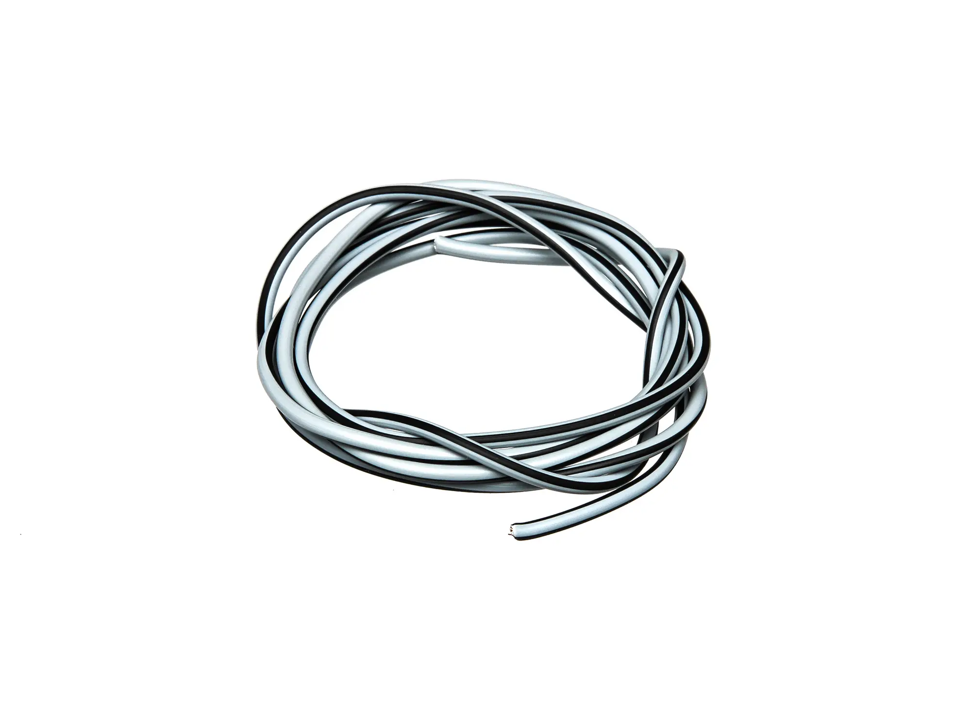 Kabel - Grau/Schwarz 0,50mm² Fahrzeugleitung - 1m, Art.-Nr.: 10001775 - Bild 1