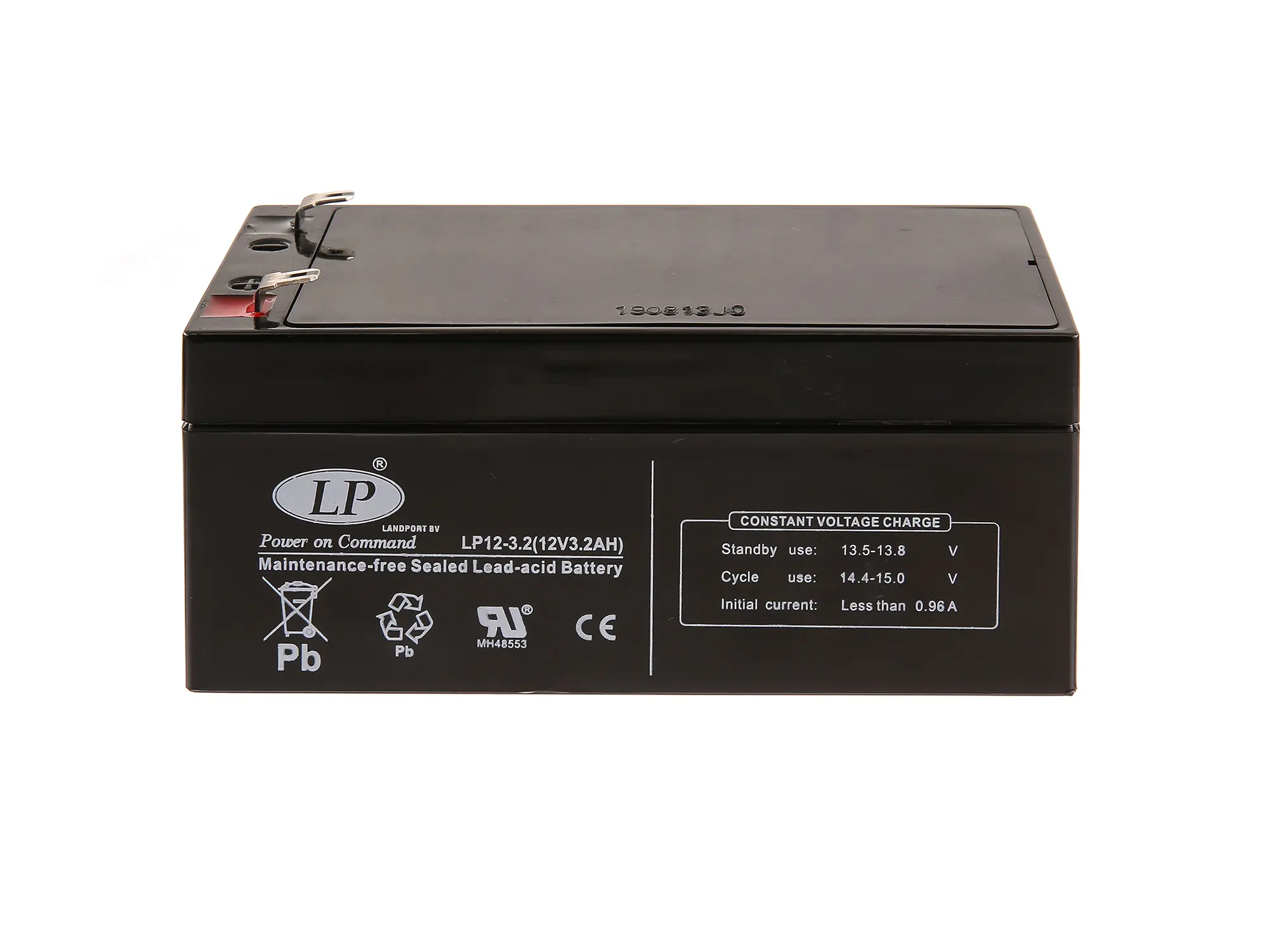 Batterie 12V 3,2Ah LANDPORT (Vlies - wartungsfrei) für Umbausatz - für Simson AWO 425, MZ RT, Art.-Nr.: GP10068545 - Bild 1