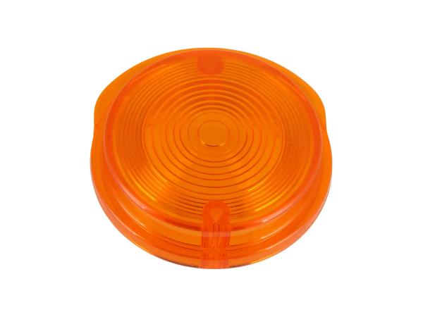 Blinkerkappe vorn, rund, orange - für Simson S50, S51, S70, SR50, SR80 - MZ ETZ, TS,  10071257 - Bild 1