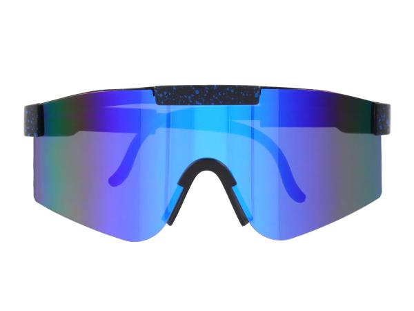 Sonnenbrille "extra Schnell" - Schwarz / Blau verspiegelt,  10076709 - Bild 1