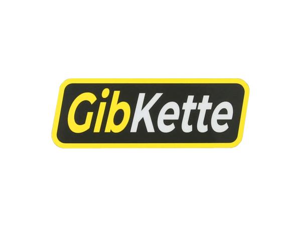 Aufkleber - "GibKette" Schwarz/Gelb/Weiß,  10071911 - Bild 1