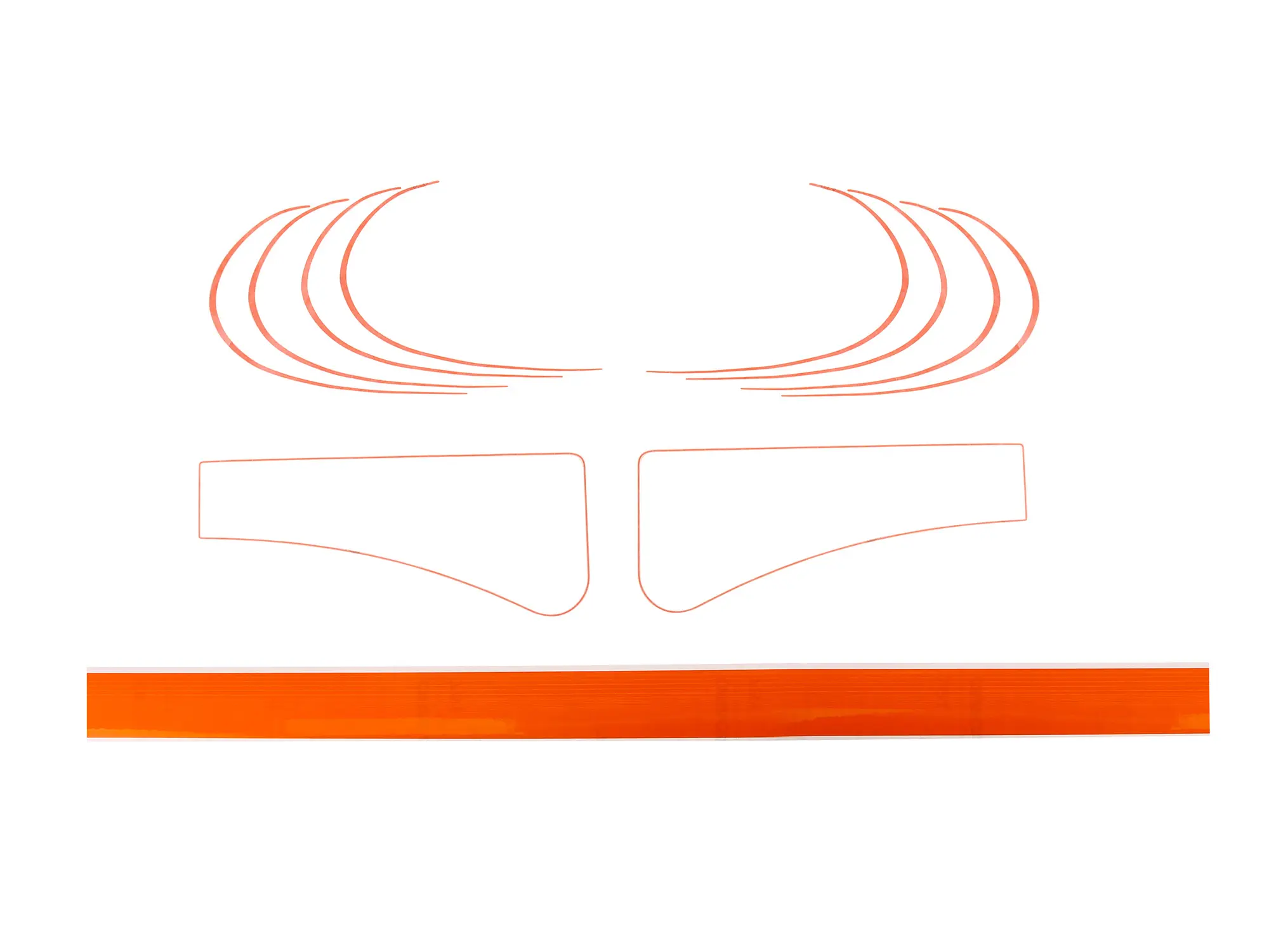 Liniensatz orange (Überlackierbar) - für Simson SR1, Art.-Nr.: 10056123 - Bild 1
