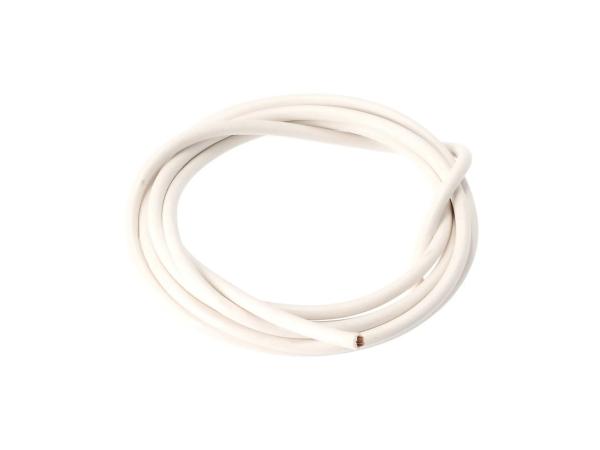 Kabel - Weiß 1,0mm² Fahrzeugleitung - 1m,  10055127 - Bild 1