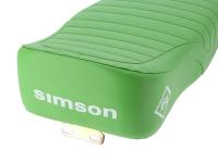 Sitzbank strukturiert, Grün/Grün mit SIMSON-Schriftzug - Simson S50, S51, S70 Enduro, Art.-Nr.: 10078147 - Bild 3