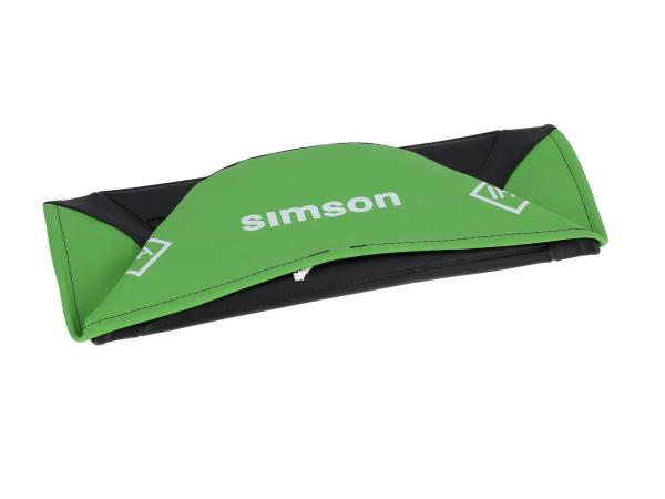 Sitzbezug strukturiert, schwarz/grün für Endurositzbank mit SIMSON-Schriftzug - Simson S50, S51, S70 Enduro,  10077946 - Bild 1
