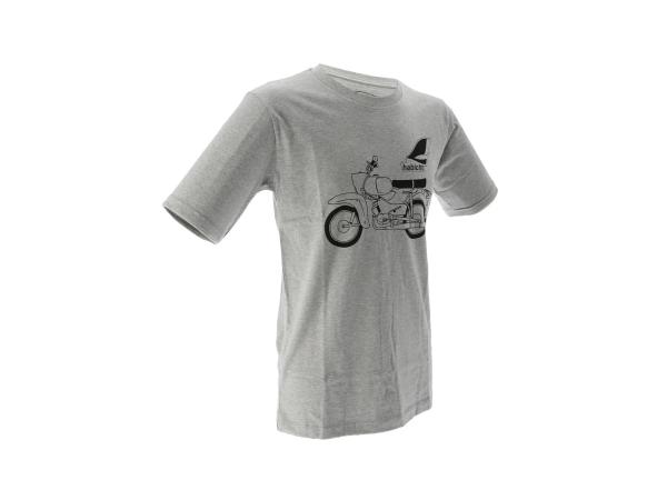 Basic-Shirt "Habicht" - Hellgrau meliert,  10070814 - Bild 1