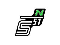 Klebefolie Seitendeckel "S51 N" - Grün