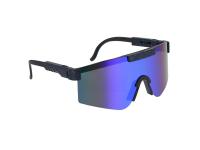 Sonnenbrille "extra Schnell" - Schwarz / Blau verspiegelt, Item no: 10076709 - Image 2