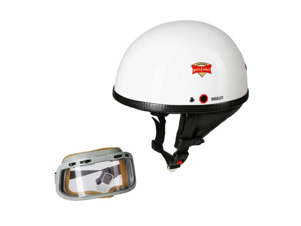 SET: Schutzhelm "PERFEKT" Modell P-500 weiß - mit DDR-Schutzbrille "START",  10065331 - Bild 1