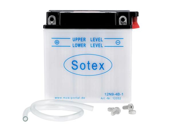 Batterie 12V 9Ah SOTEX (ohne Säure) - MZ ETZ,  GP10068549 - Bild 1