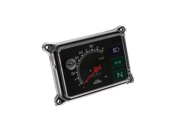 Tachometer, komplett mit Beleuchtung, 12V, 100 Km/h für SR50, SR80,  10001715 - Bild 1