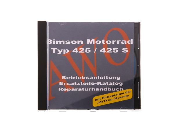 CD - SIMSON Simson AWO 425 Motorrad 425/425S Originaldokumente,  10002784 - Bild 1