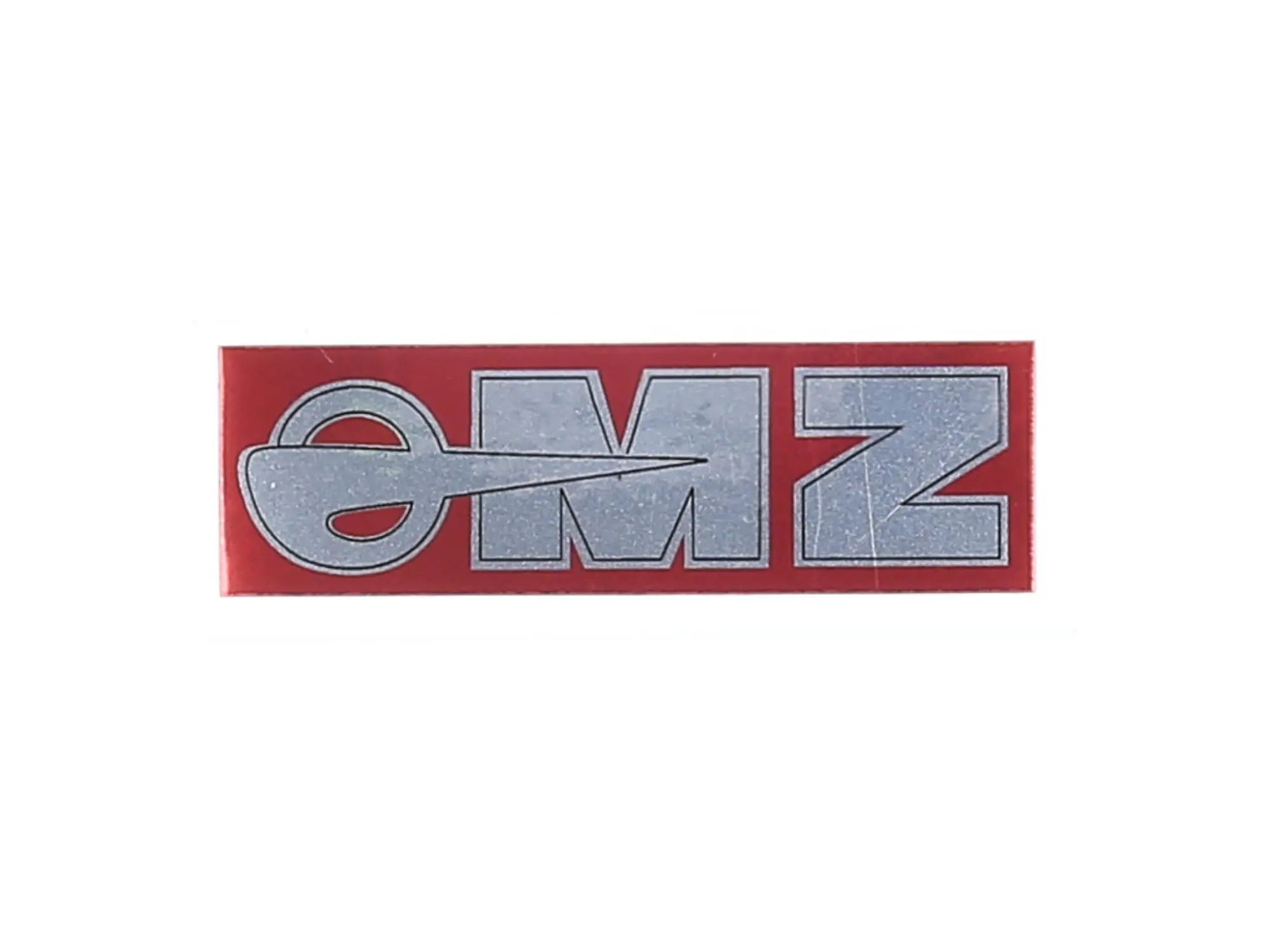Schriftzug (Folie) MZ Logo chrom 91x28mm, made in Germany, Art.-Nr.: 10068773 - Bild 1