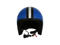 ARC Helm "Modell A-611" Retrolook - Blau mit Streifen, Art.-Nr.: 10069591 - Bild 2