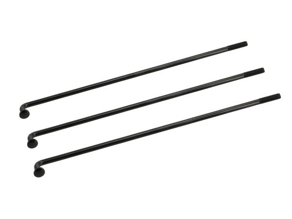 3x Speiche ohne Nippel - 143,5mm M3,5 in Schwarz - für Simson S50, S51, S70, KR51 Schwalbe, SR4 Vogelserie,  10075705 - Bild 1