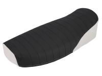 seat cover structured, black/white without lettering - for Simson S50, S51, S70, KR51/2 Schwalbe, SR4-3 Sperber, SR4-4 Habicht, Item no: 10062339 - Image 3