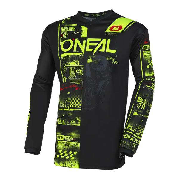 ELEMENT Jersey ATTACK V.23 black/neon yellow,  10075149 - Image 1