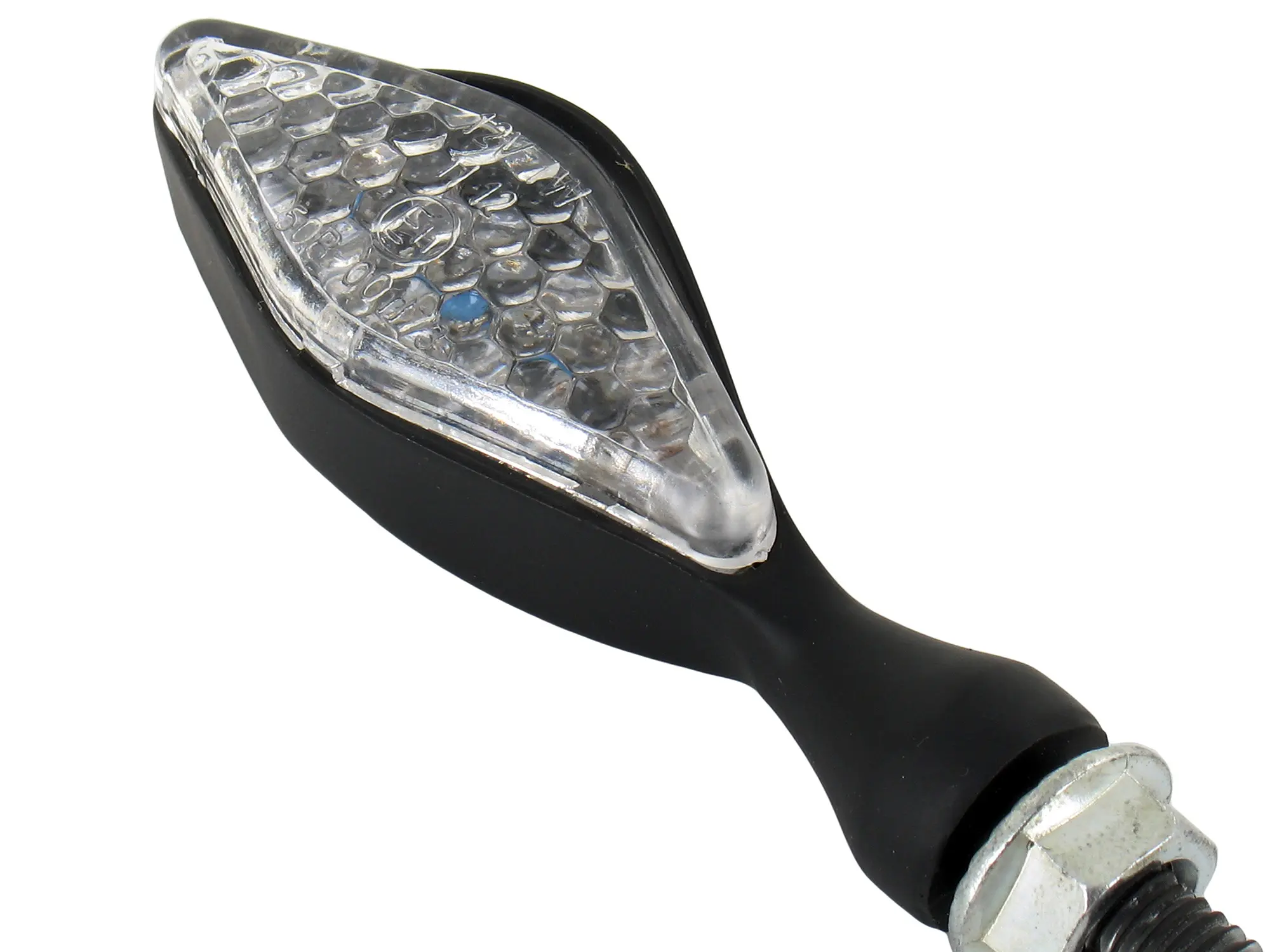 1x Mini-Blinker 12V LED in Mattschwarz mit Klarglas, E-geprüft - rechts, Art.-Nr.: 99002281 - Bild 1