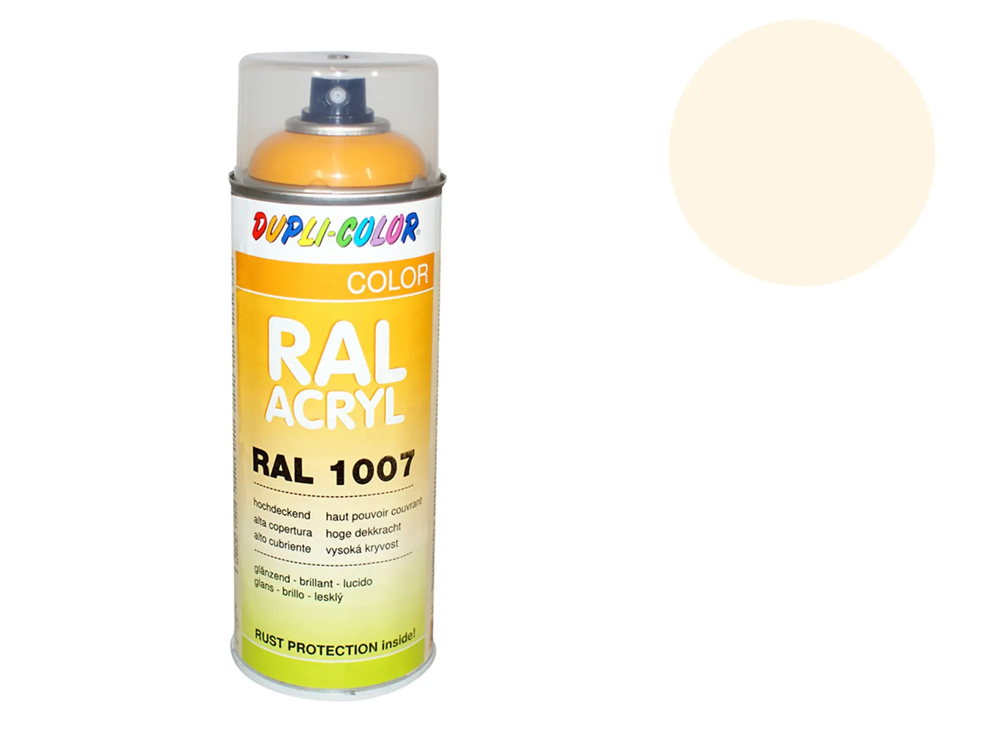 Dupli-Color Acryl-Spray RAL 1013 perlweiß, glänzend - 400 ml, Art.-Nr.: 10064741 - Bild 1