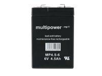 Batterie - 6V 4,5Ah Multipower (Gelbatterie), Art.-Nr.: GP10000670 - Bild 1
