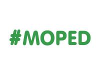 Aufkleber - "#MOPED" Folienplot Grün, mit Übertragungsfolie