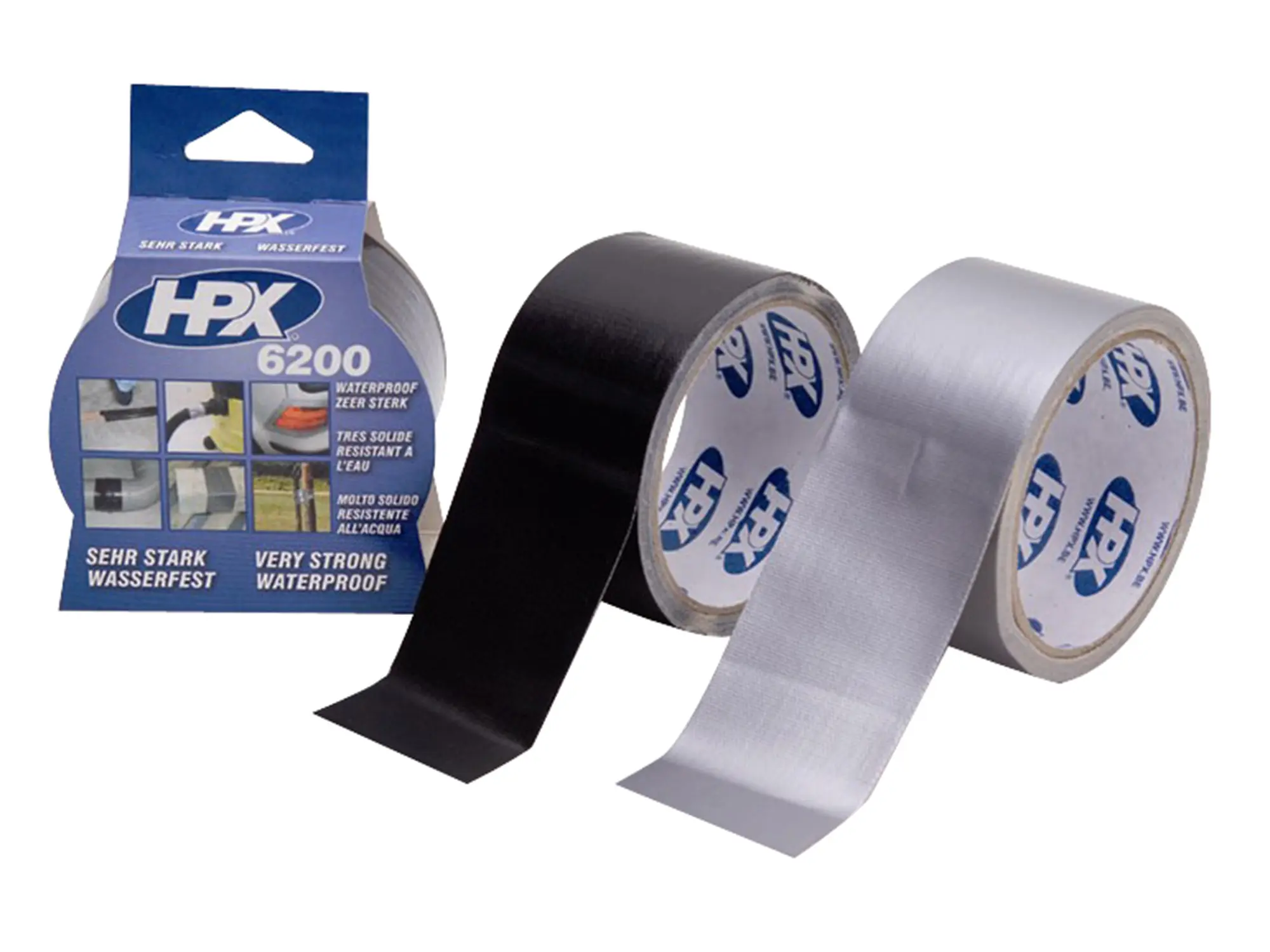 HPX armoured tape 6200, black - 48mmX5m, Item no: 10065025 - Image 1