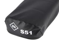 Sitzbezug glatt, schwarz mit "IFA S51"-Schriftzug - für Simson S51, Art.-Nr.: 10055003 - Bild 4