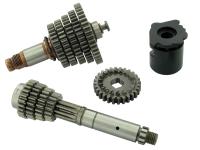 5-speed gearbox complete, long - for Simson S51, S70, KR51/2 Schwalbe, SR50, SR80, Item no: 10043989 - Image 1