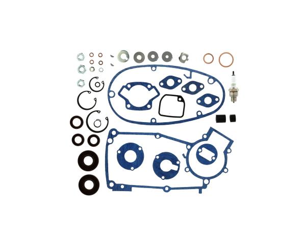Set: Dichtungen Kautasit + Kleinteile für Regeneration Motortyp M53/2 - für Simson Schwalbe KR51/1,  10069840 - Bild 1