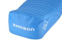 Sitzbezug strukturiert, hellblau/hellblau für Endurositzbank mit SIMSON-Schriftzug - Simson S50, S51, S70 Enduro, Item no: 10077947 - Image 4
