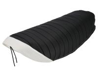 Seat cover structured, black/white without logo - for Simson S53, S83, SR50, SR80, Item no: 10062775 - Image 3