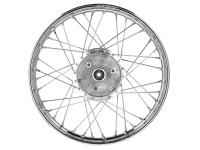 Spoked wheel 1.5 x 16" chrome-plated steel rim + chrome spokes - Simson S50, S51, KR51 Schwalbe, SR4, Item no: 10000557 - Image 2