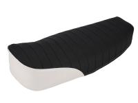 seat cover structured, black/white without lettering - for Simson S50, S51, S70, KR51/2 Schwalbe, SR4-3 Sperber, SR4-4 Habicht, Item no: 10062339 - Image 4