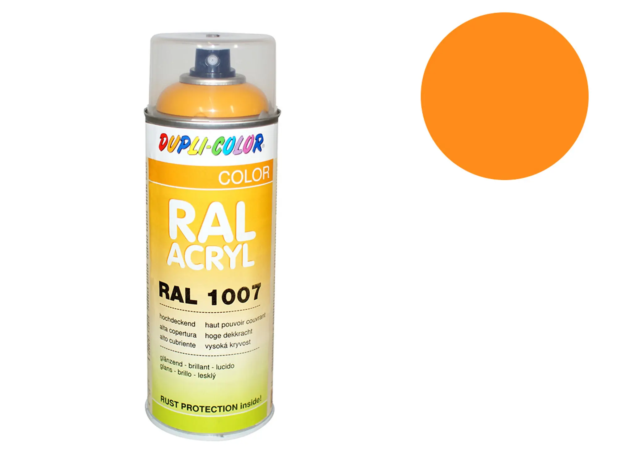 Dupli-Color Acryl-Spray RAL 1028 melonengelb, glänzend - 400 ml, Art.-Nr.: 10064751 - Bild 1