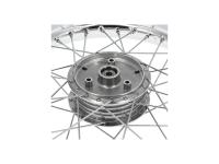 Spoked wheel 1.6 x 16" alloy rim polished + chrome spokes for Simson S50, S51, KR51 Schwalbe, SR4, Item no: 10069199 - Image 6
