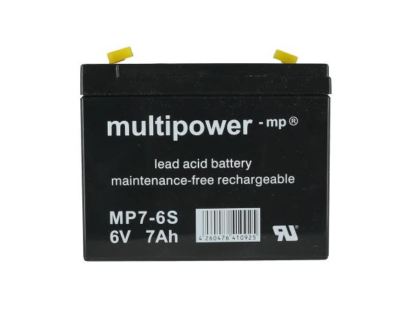 Batterie 6V 7Ah Multipower (Gelbatterie),  GP10000569 - Bild 1