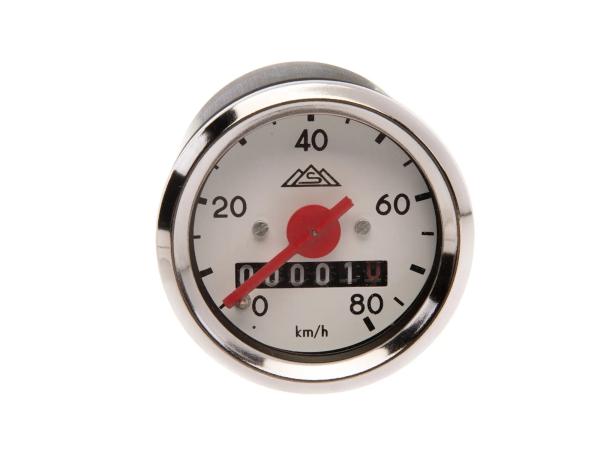 Tachometer ohne Blinkkontrolle, mit Logo, 80km/h-Ausführung,  10067194 - Bild 1