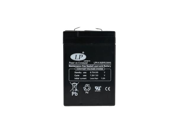 Batterie - 6V 6,0Ah LANDPORT (Vlies - wartungsfrei),  GP10068592 - Bild 1